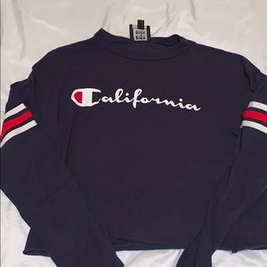 California long sleeve crop